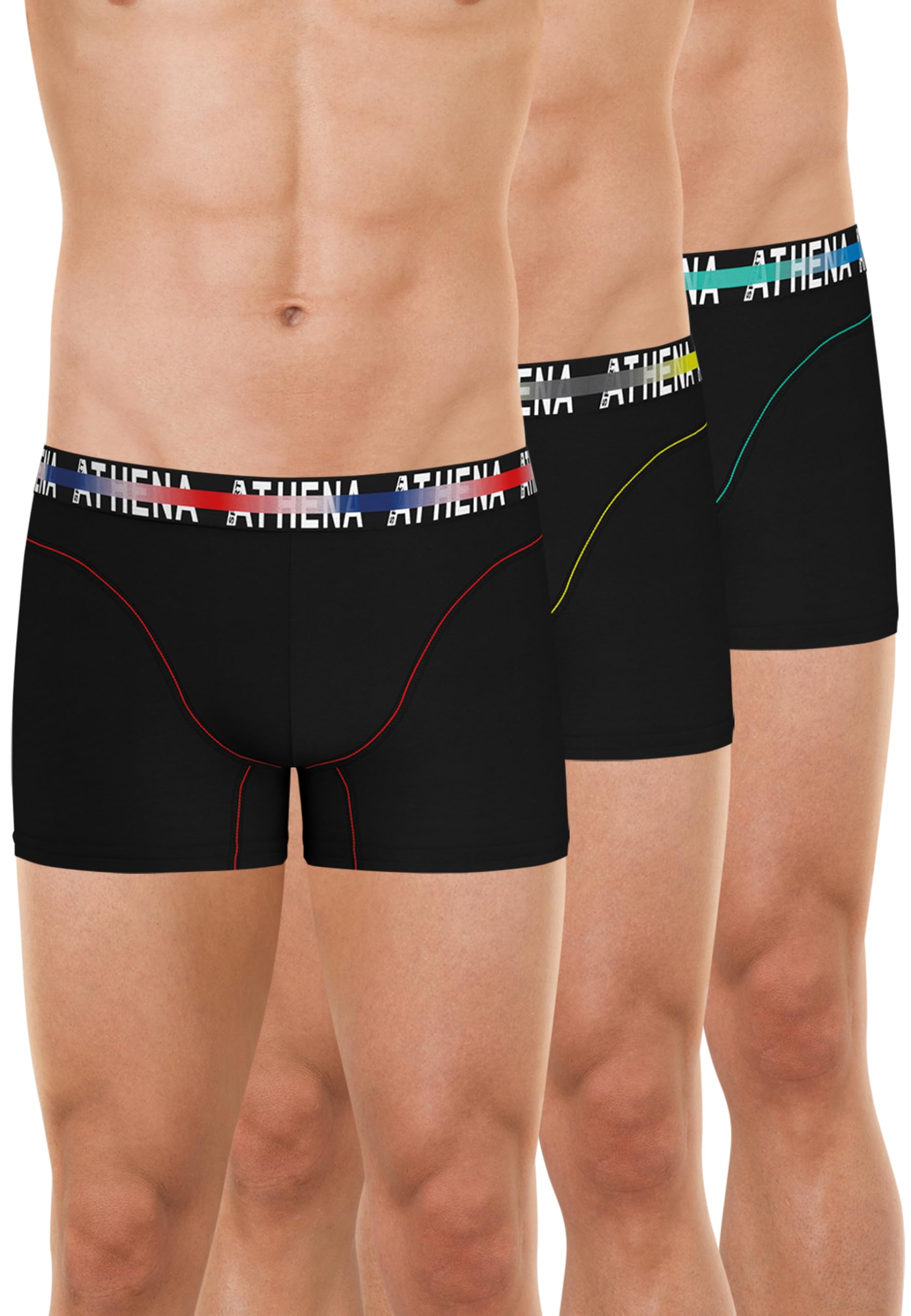 athena-endurance-24h-boxer-homme-lot-3-noir-taille-m image 2
