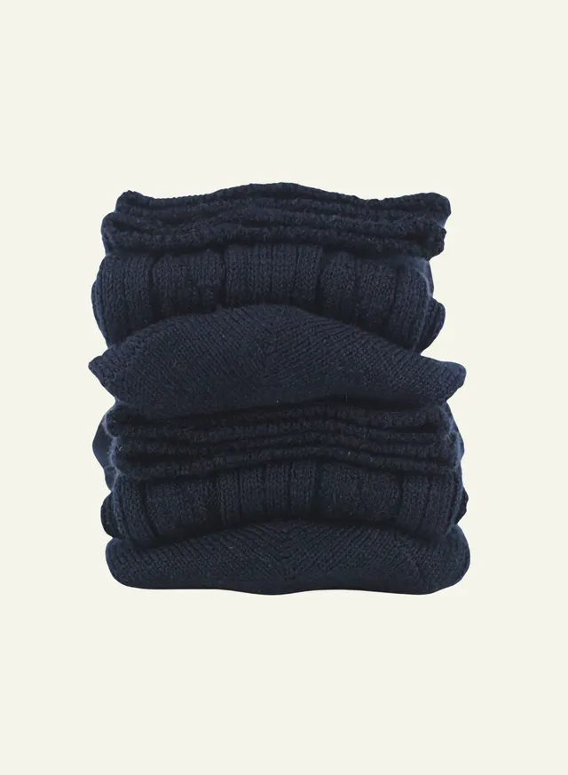 archiduchesse-cocooning-d-hiver-chaussettes-chaudes-bleu-marine image 1