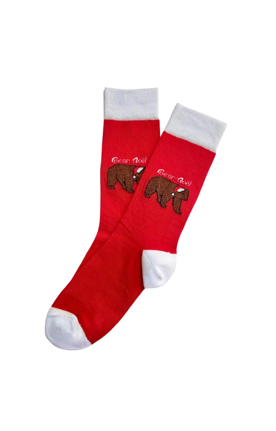 arthur-bob-bear-no-l-chaussettes-femme-rouge-36-40-coton image 1