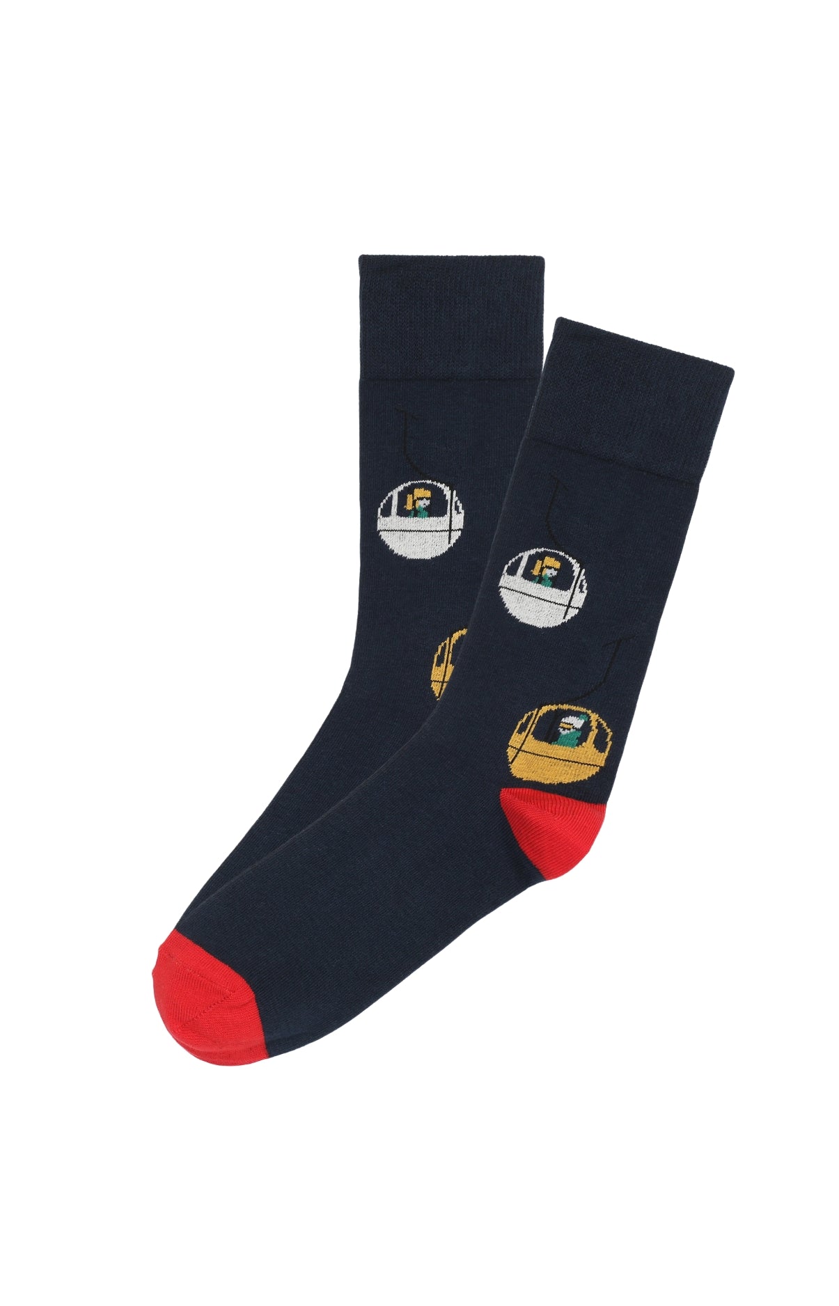 arthur-bob-chaussettes-coton-t-l-ph-rique-marine image 1