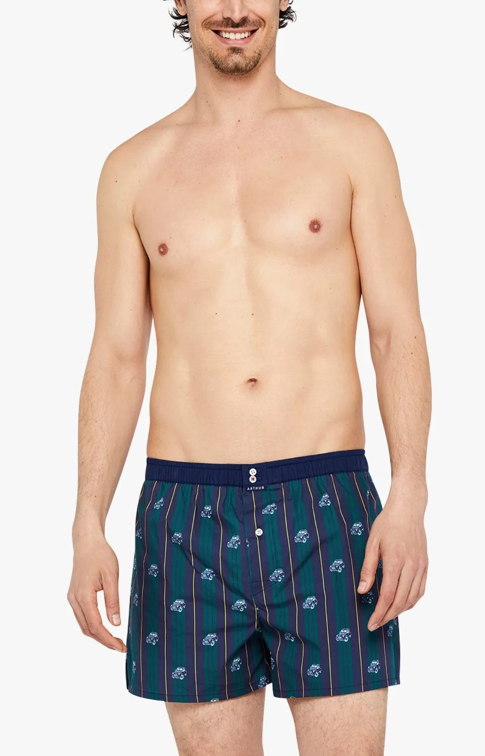arthur-le-club-n-1075-cale-on-homme-vert-coton-bio image 1