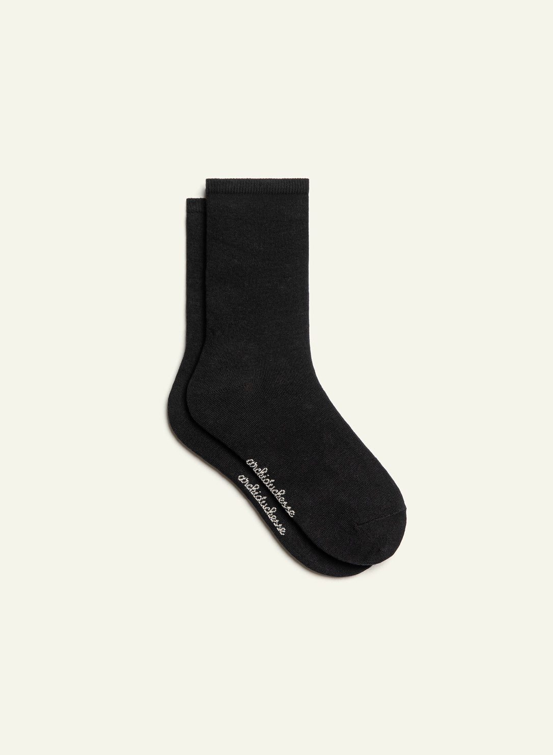 archiduchesse-courte-noir-r-glisse-chaussettes-tige-courte-coton image 2