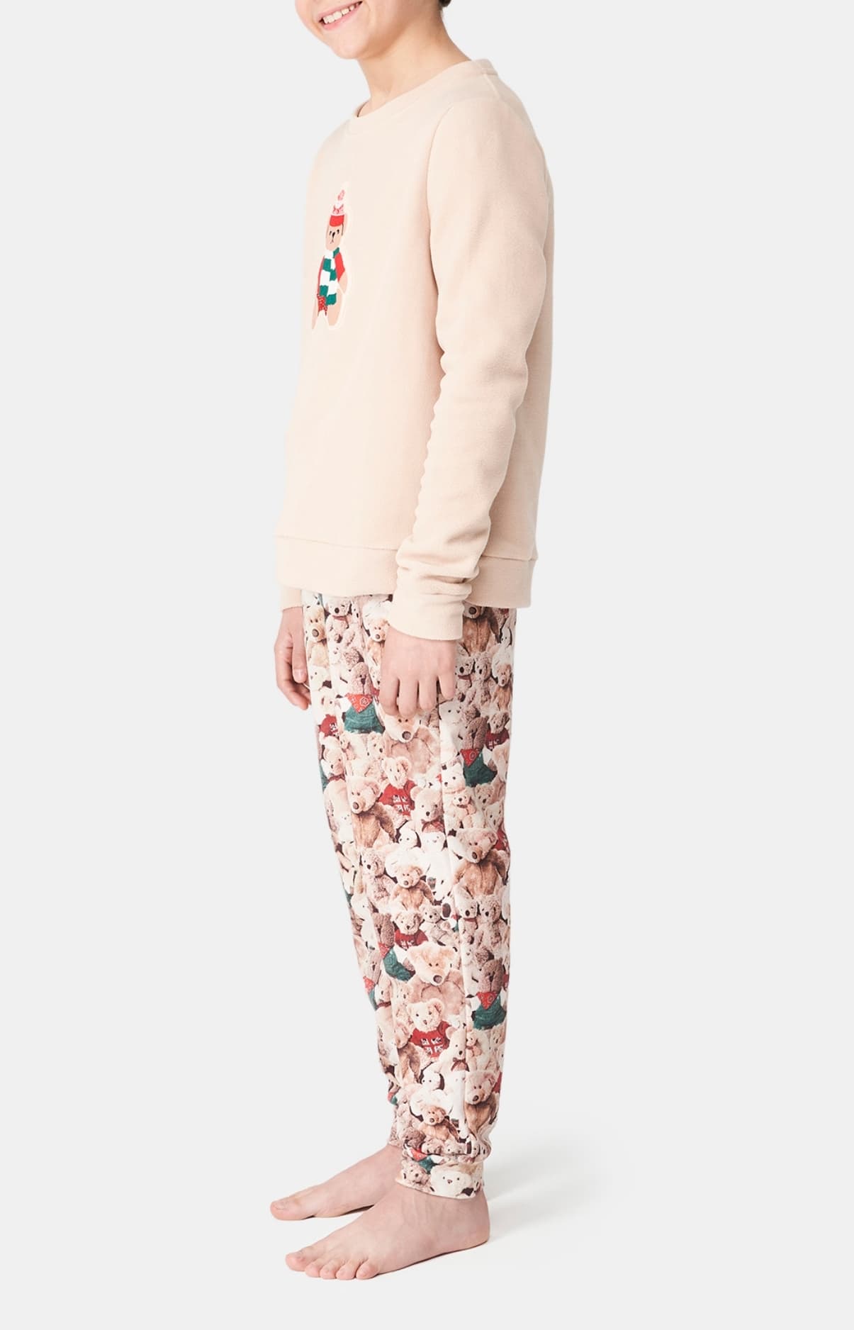 arthur-bob-teddy-pyjama-enfant-brun-4a-micropolaire image 5