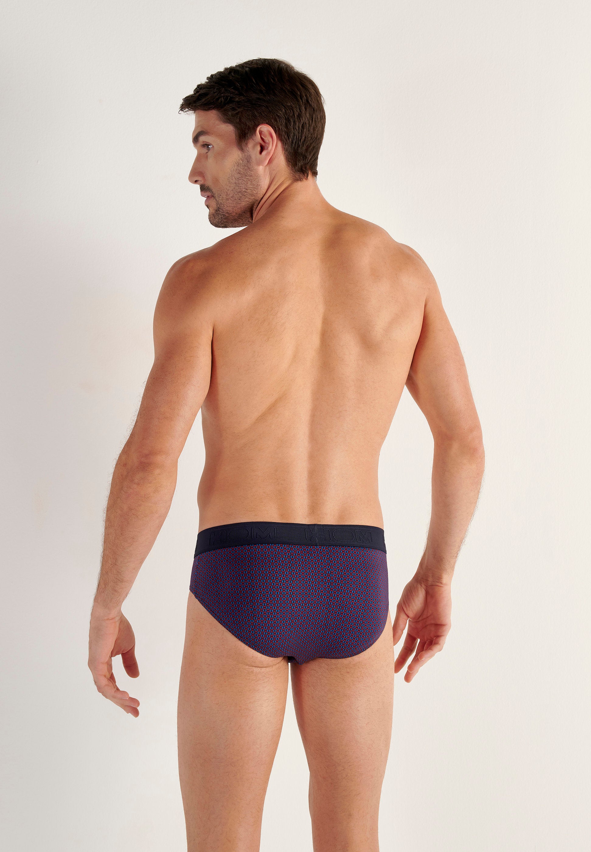 hom-ho1-fats-slip-homme-bleu-marine-imprim-coton-modal image 3