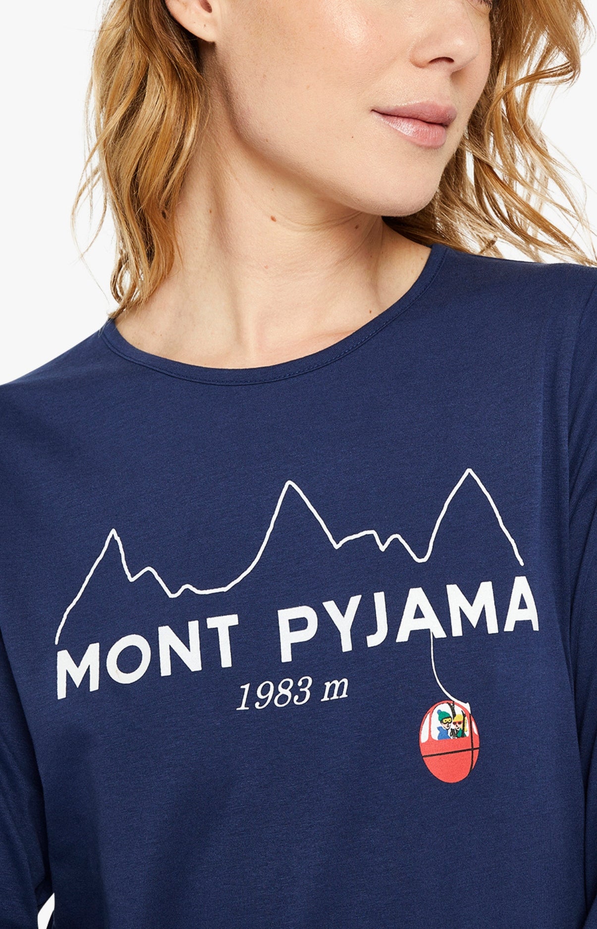 arthur-bob-pyjama-mont-pyjama-blanc-coton-bio-femme image 2