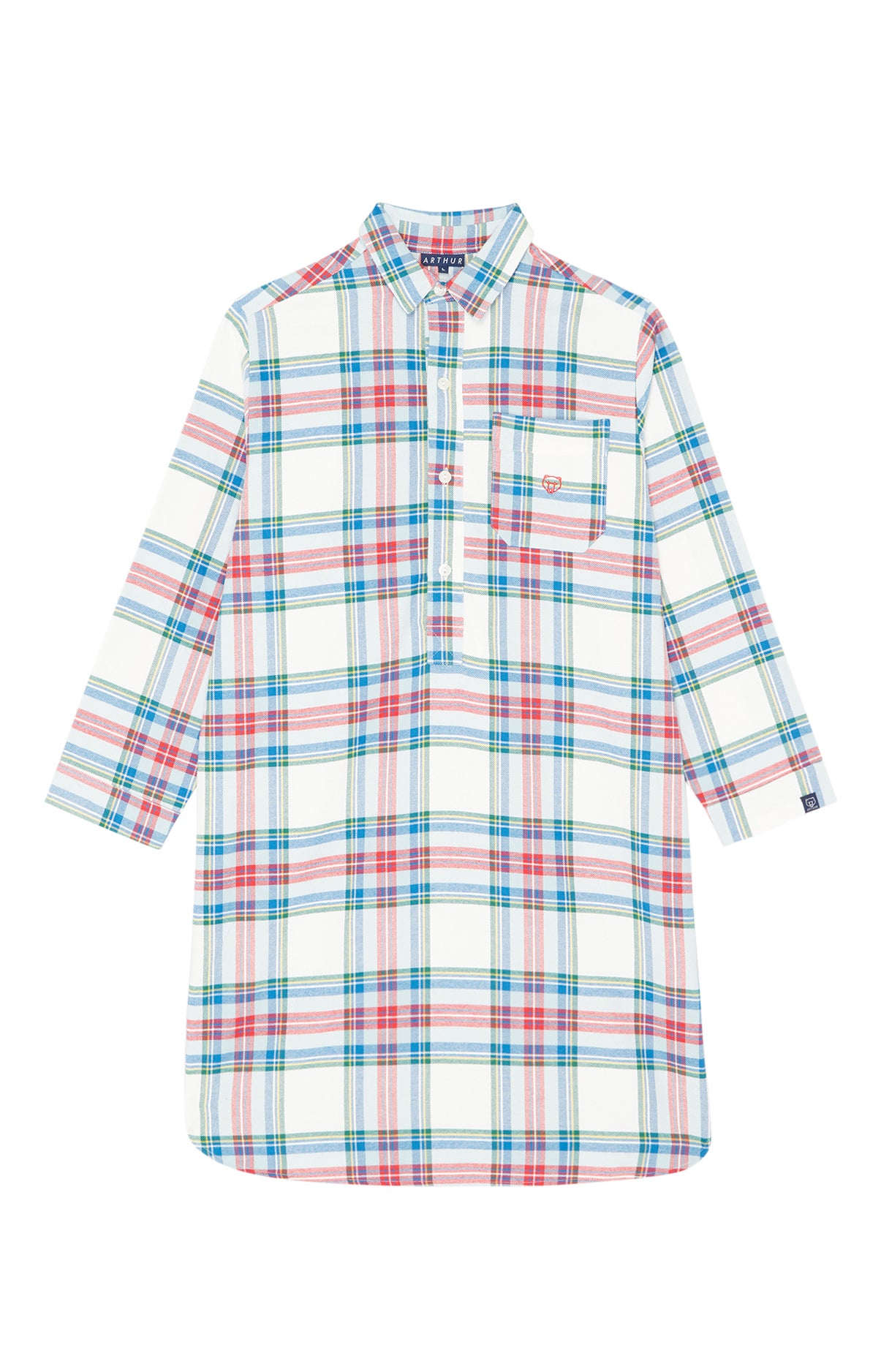 arthur-bob-logan-chemise-de-nuit-flanelle-blanc-taille-l image 3
