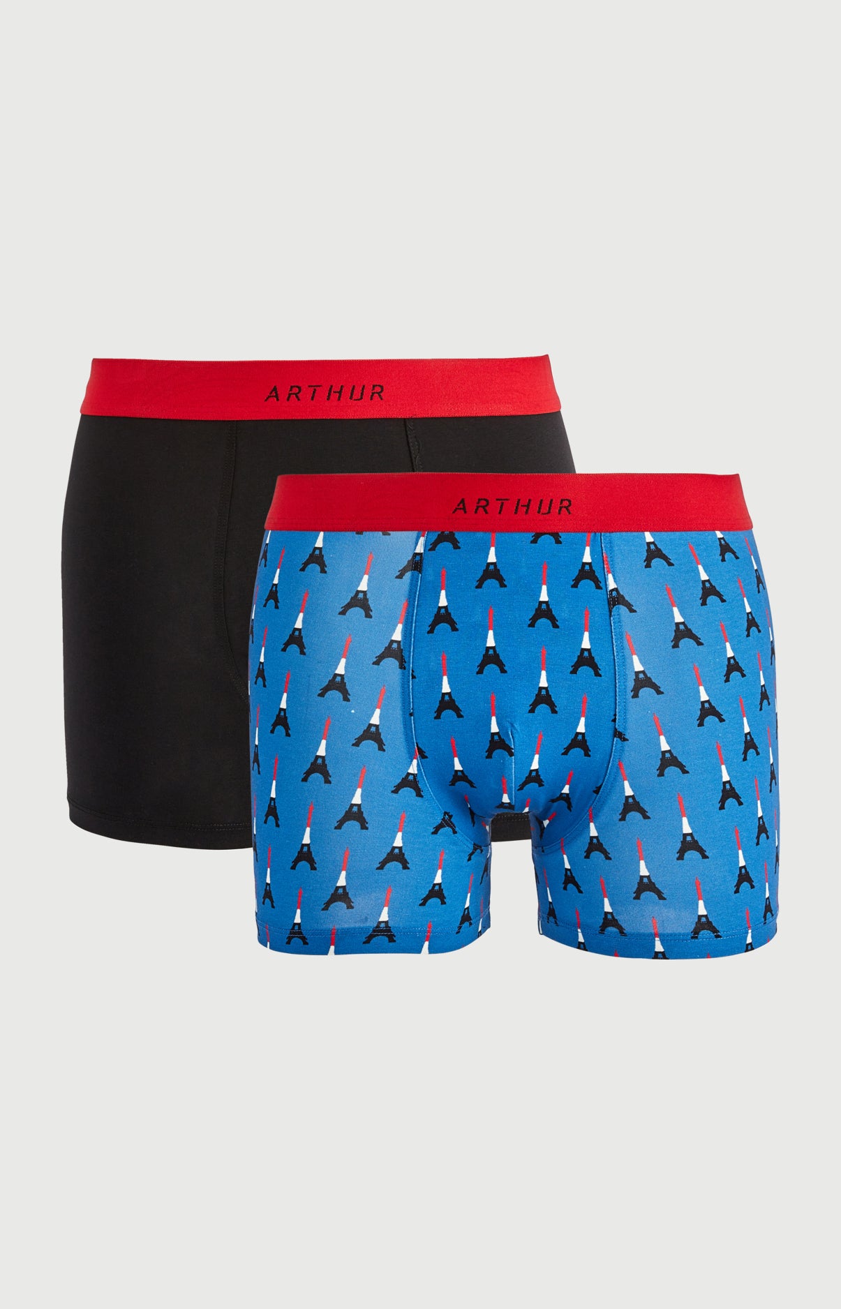 arthur-bob-pack-2-boxers-paris-multicolore-coton-bio image 3