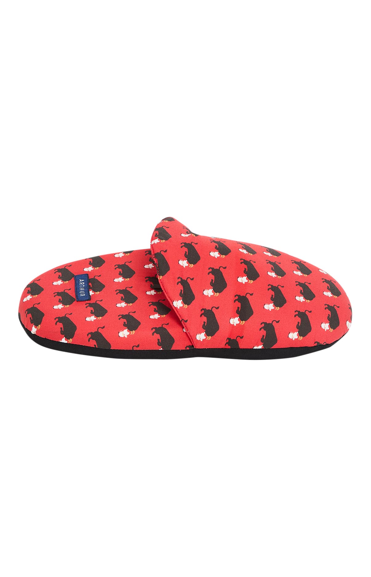 arthur-bob-ol-pantoufles-homme-rouge-coton-bio image 3