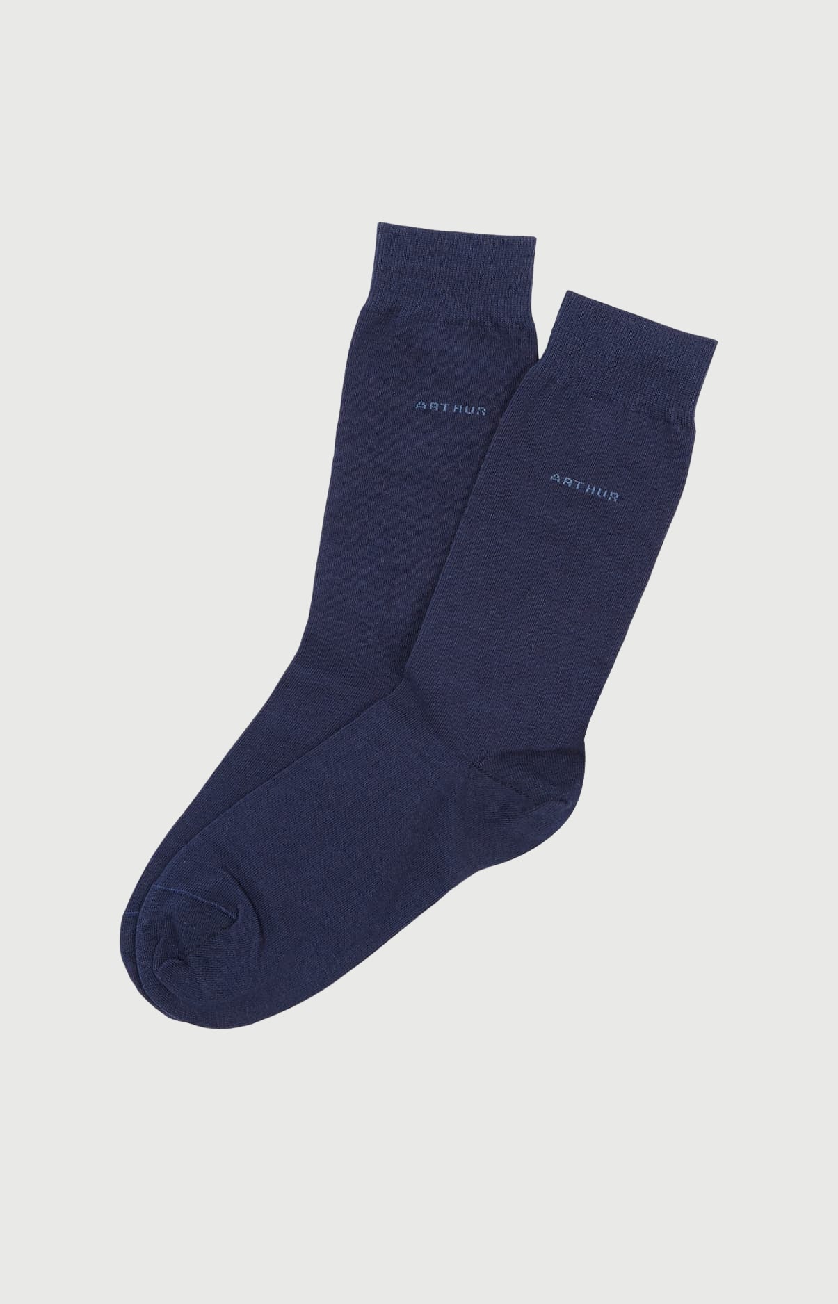 arthur-bob-chaussettes-coton-marine-40-46-coton-bio image 1