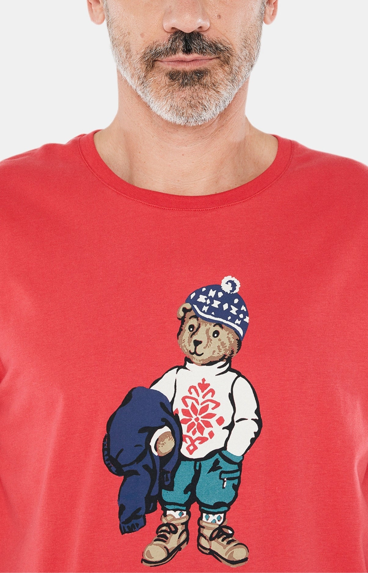 arthur-bob-pyjama-logan-rouge-homme-coton-chaud image 4