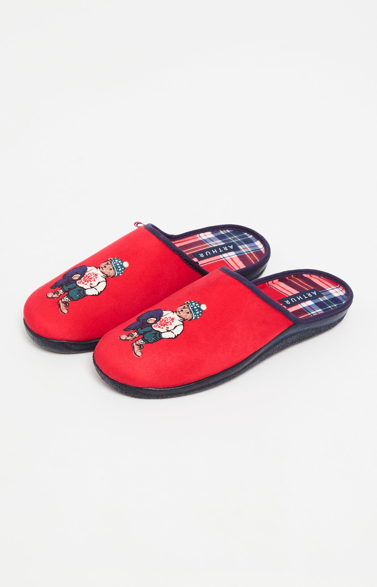 arthur-bob-logan-mules-homme-rouge-40-41-teddy-chaud image 1