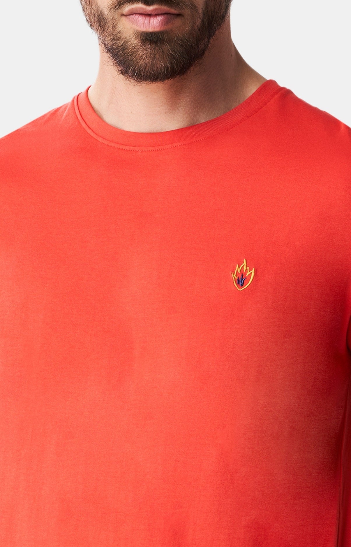 arthur-on-fire-pyjashort-rouge-coton-bio-homme image 2