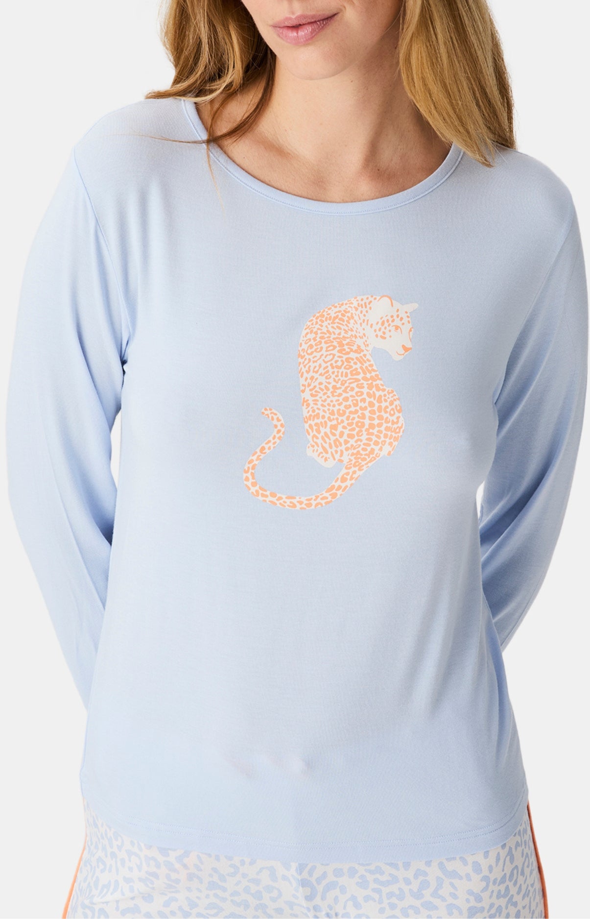 arthur-bob-f-lina-pyjama-femme-bleu-modal-l-opard image 2