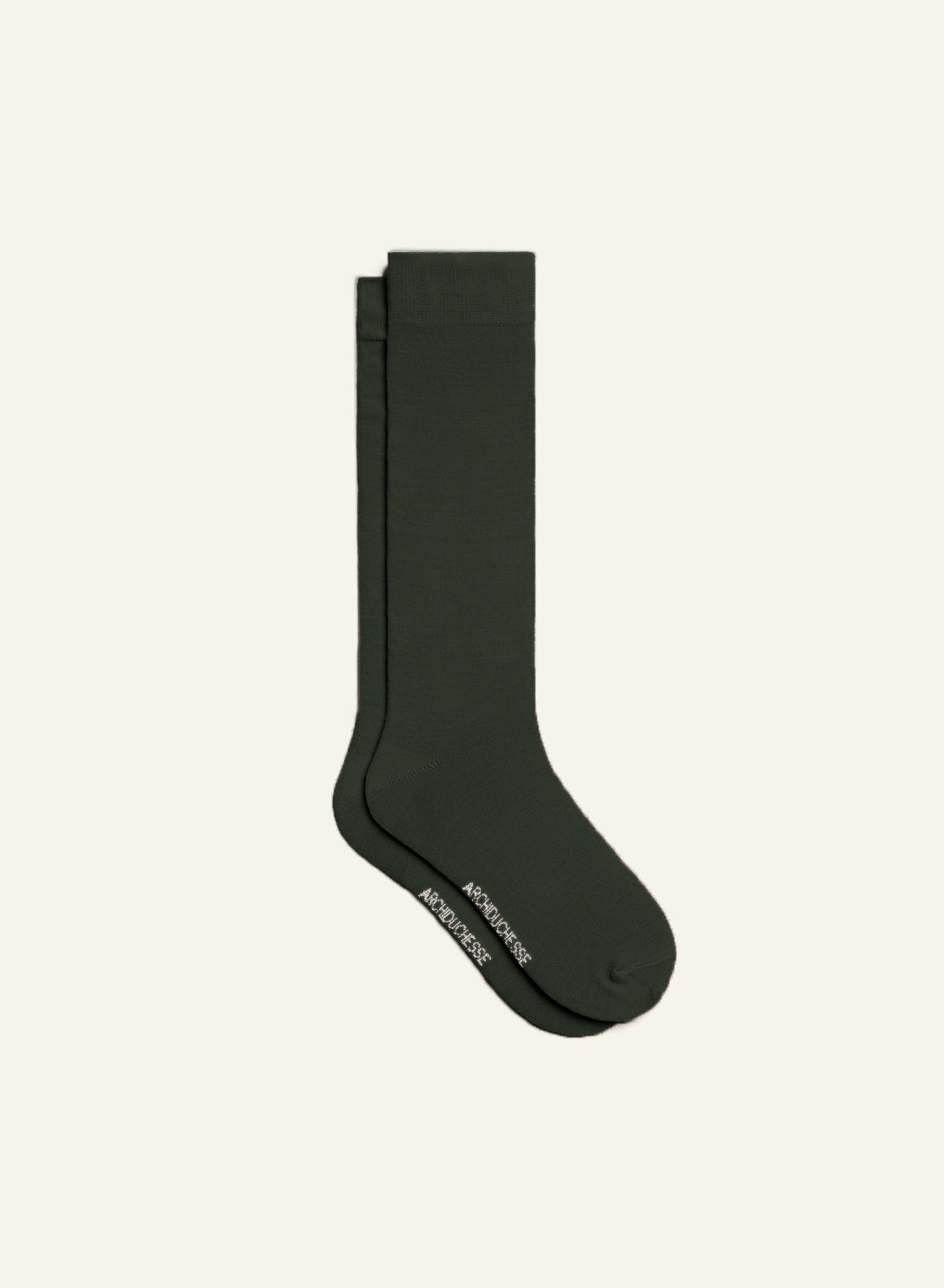 archiduchesse-de-ville-en-kakimini-chaussettes-kaki-coton image 2