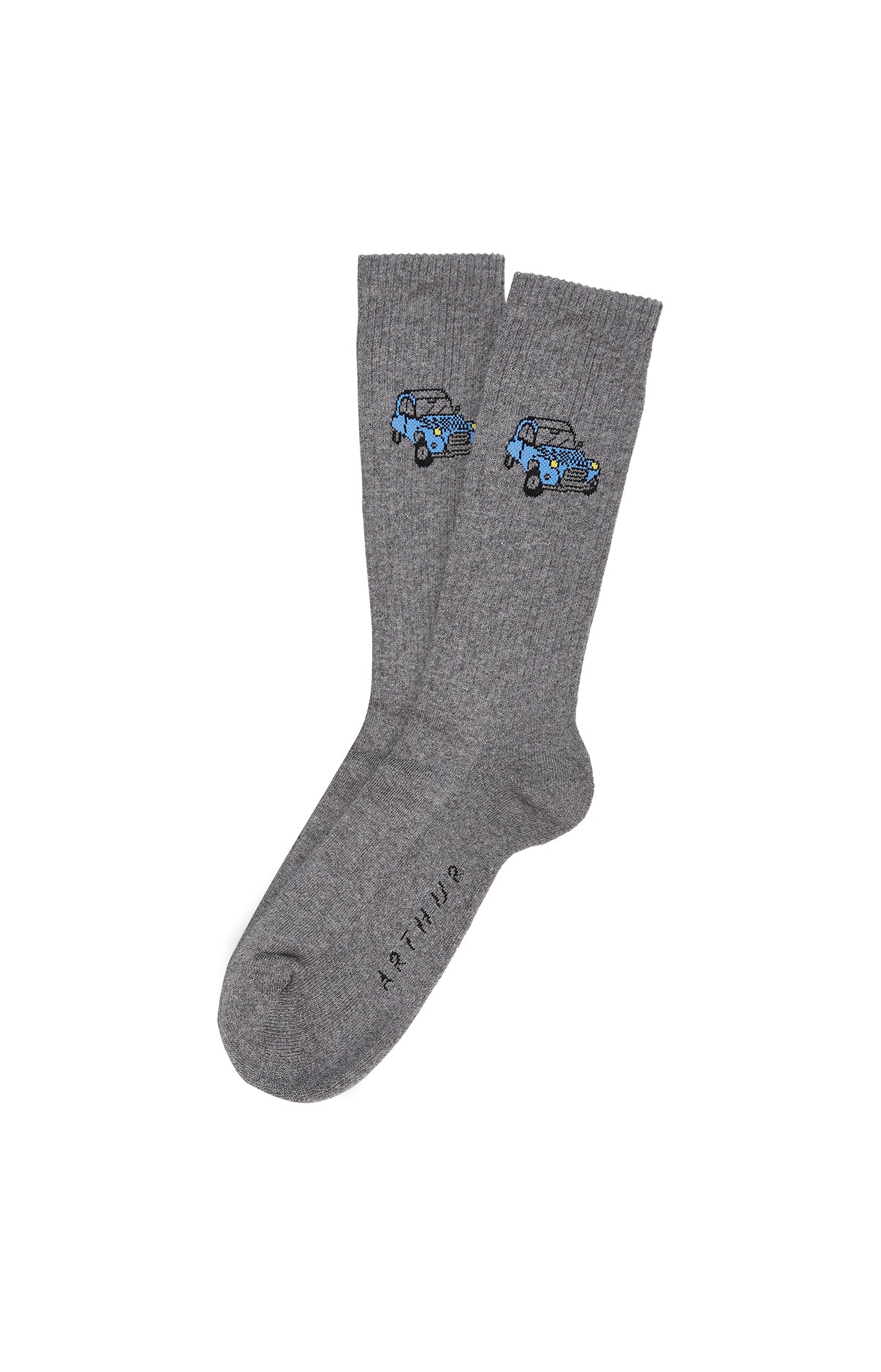 arthur-bob-2cv-chaussettes-coton-bio-gris image 1