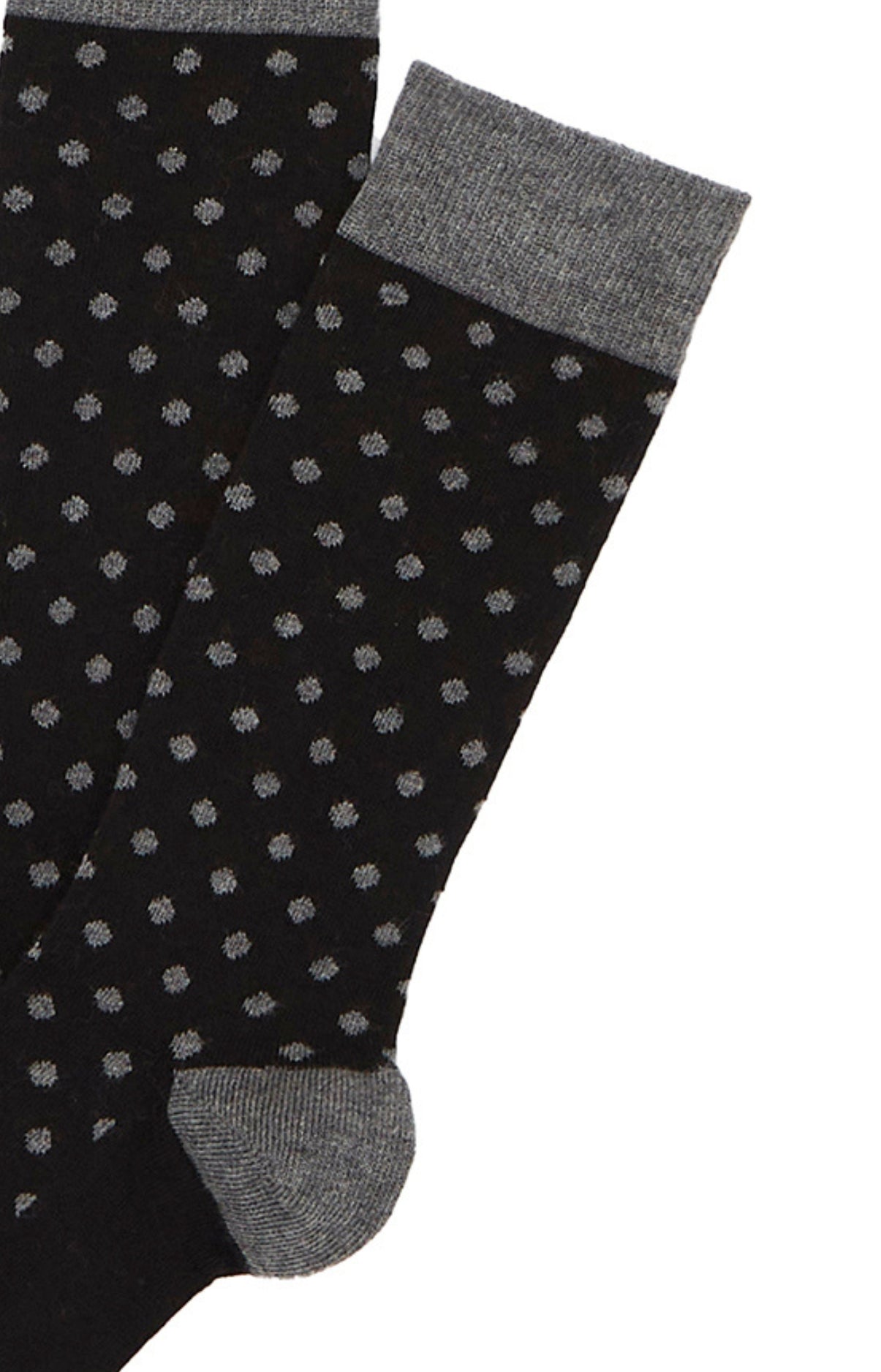arthur-bob-chaussettes-petits-pois-noir-coton-bio image 2