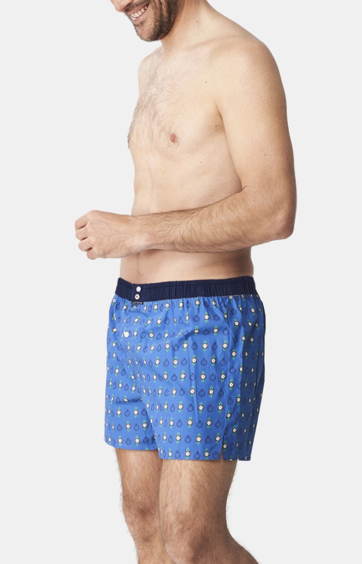 arthur-le-club-n-1116-cale-on-homme-coton-bio-bleu image 4