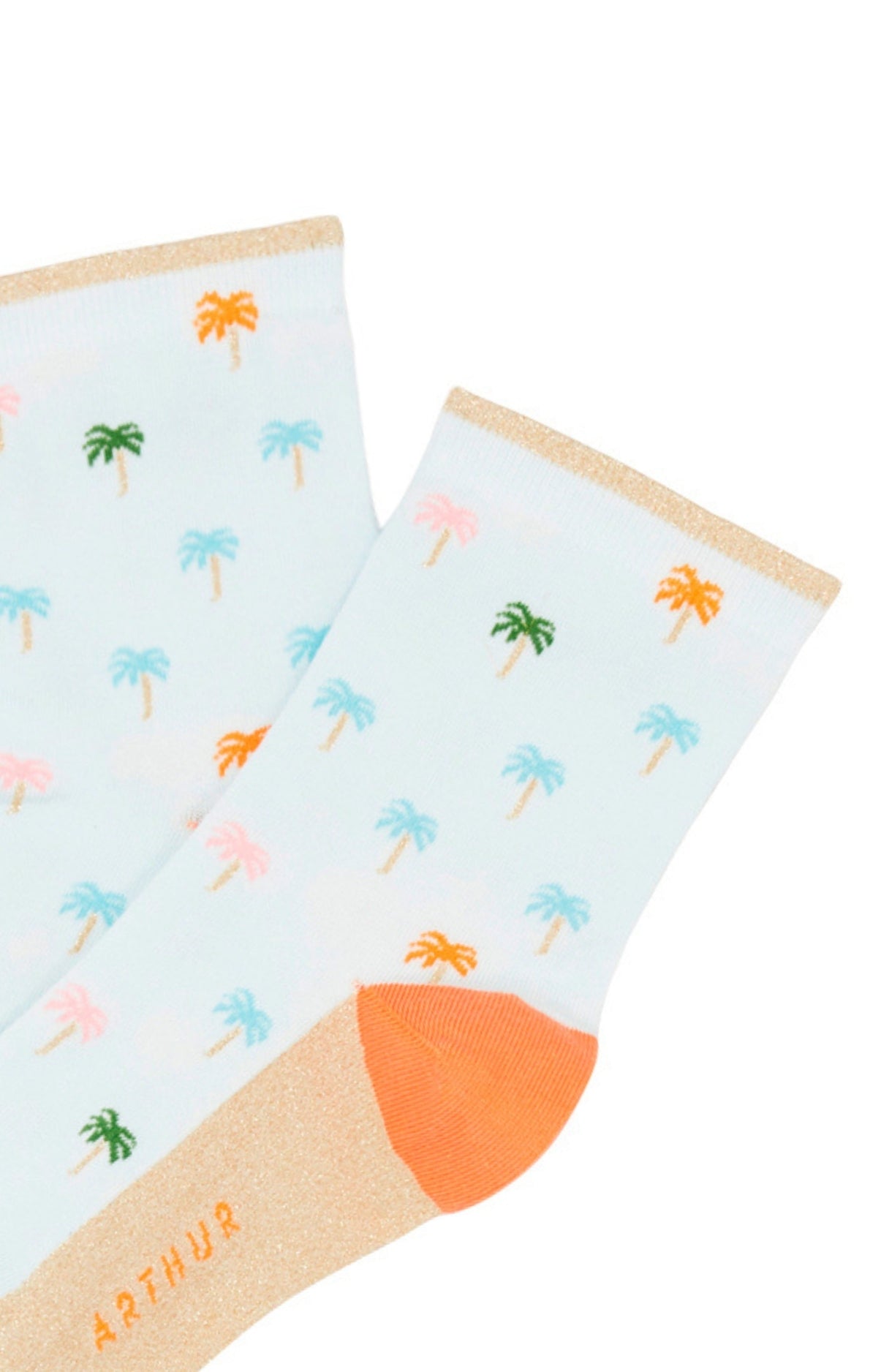 arthur-bob-palmier-chaussettes-femme-lagon-coton-lurex image 2
