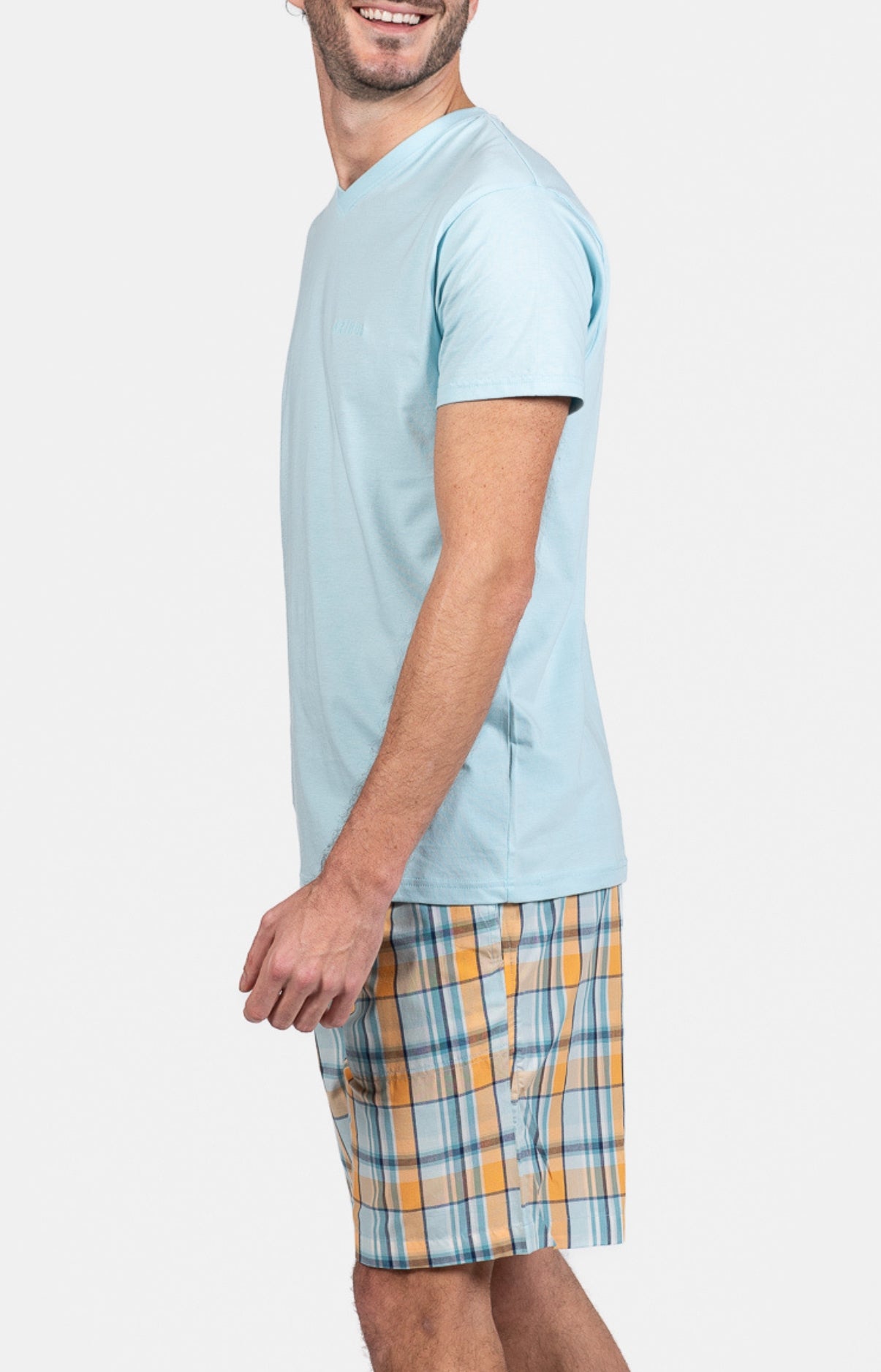 arthur-bob-joho-pyjashort-homme-coton-jaune image 5