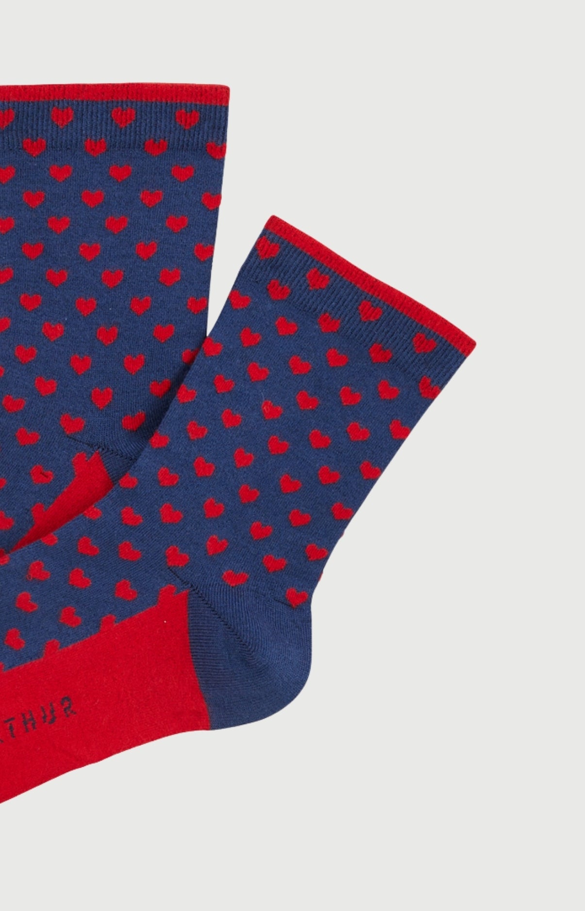 arthur-saint-valentin-chaussettes-coton-femme-marine-36-40 image 2