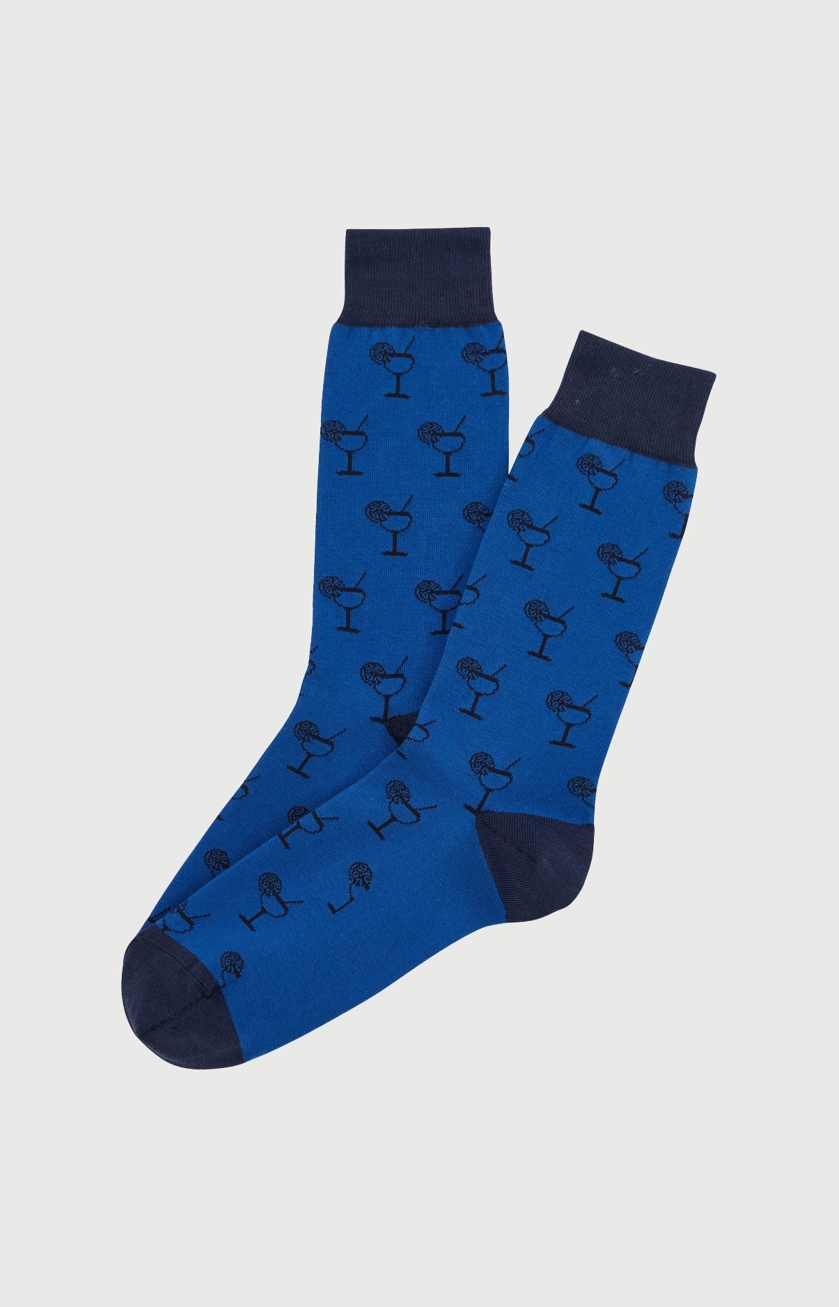 arthur-ap-ro-bleu-chaussettes-homme-coton-bio-bleu image 1