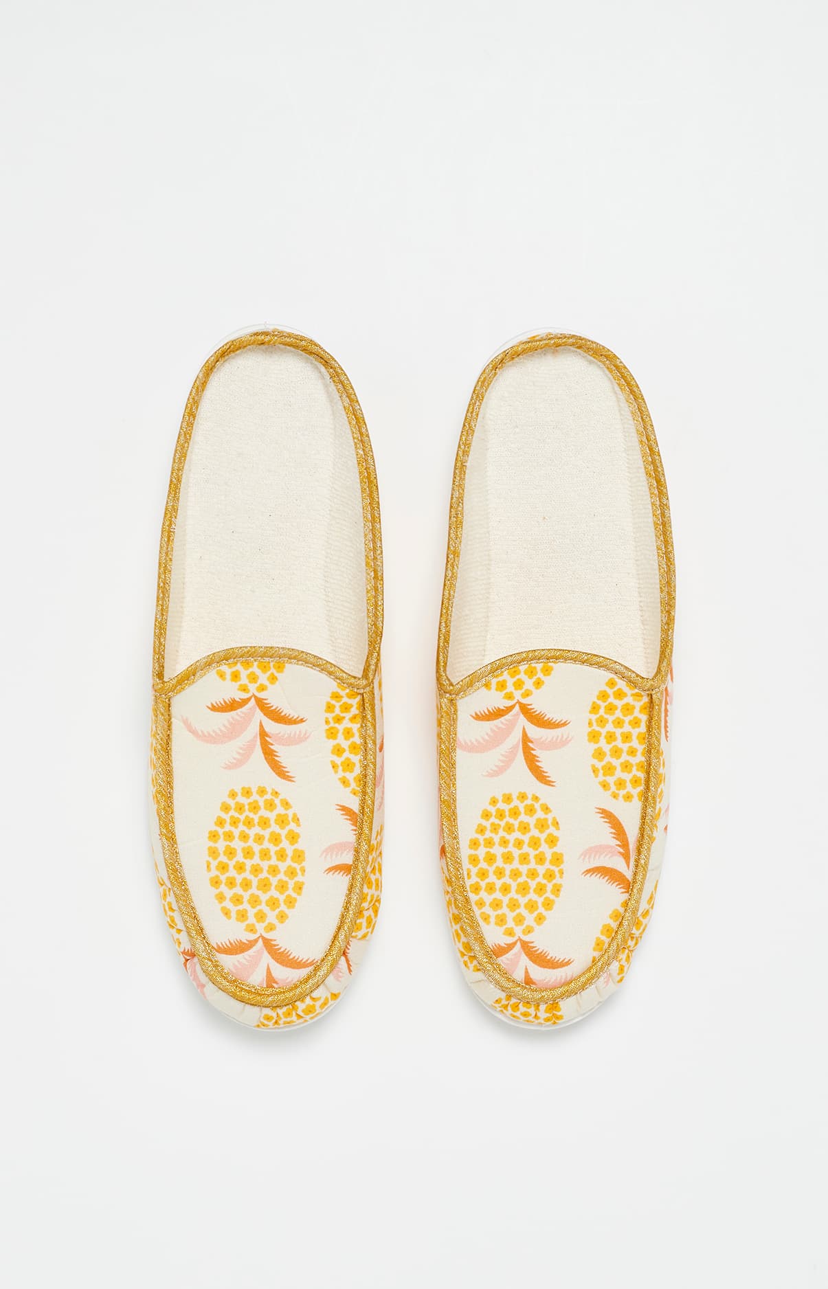 arthur-bob-ananas-jaune-mules-femme-soleil-coton image 2