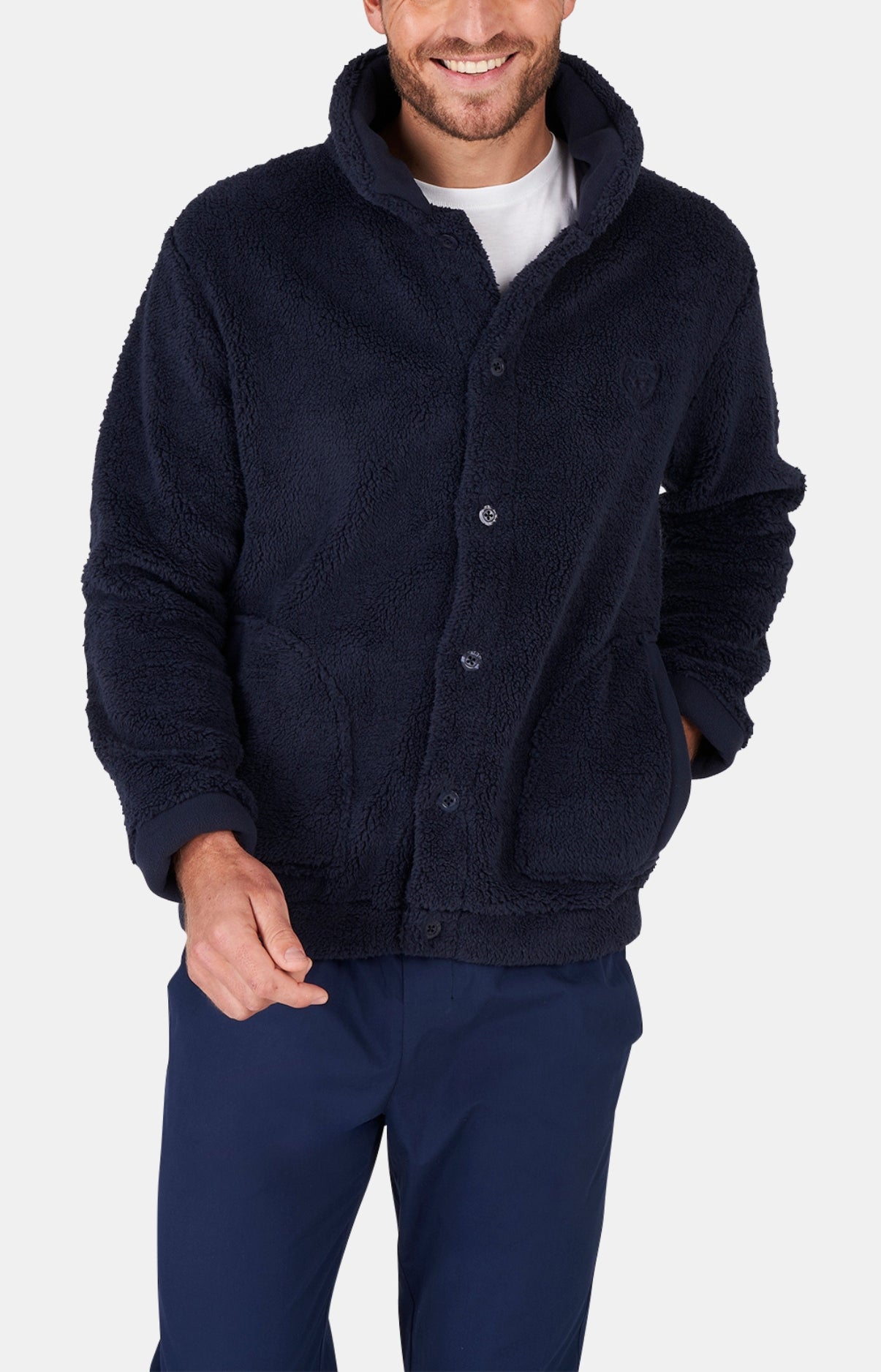 arthur-bob-veste-polaire-marine-homme-sherpa image 1