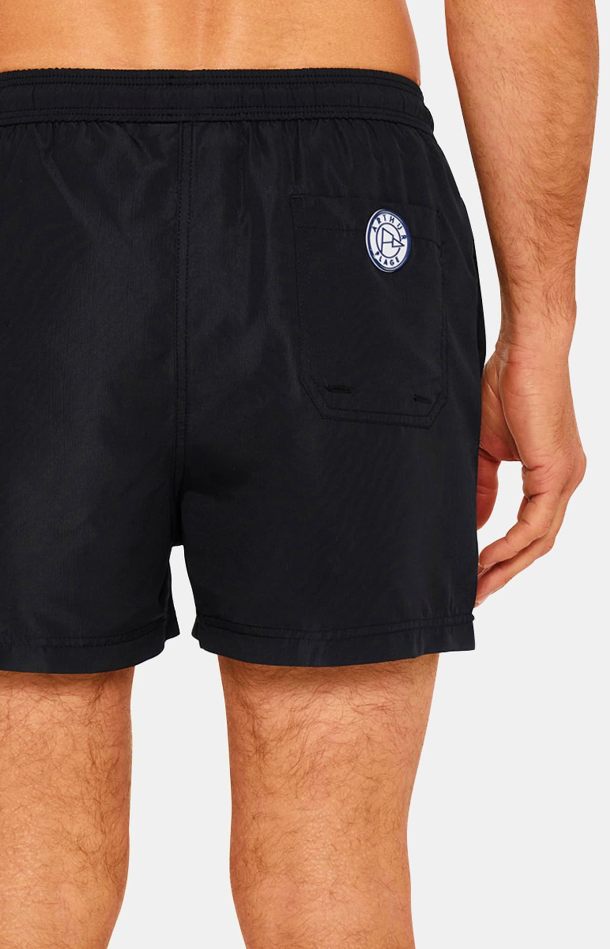 arthur-bob-short-de-bain-homme-noir-polyester-recycl image 7