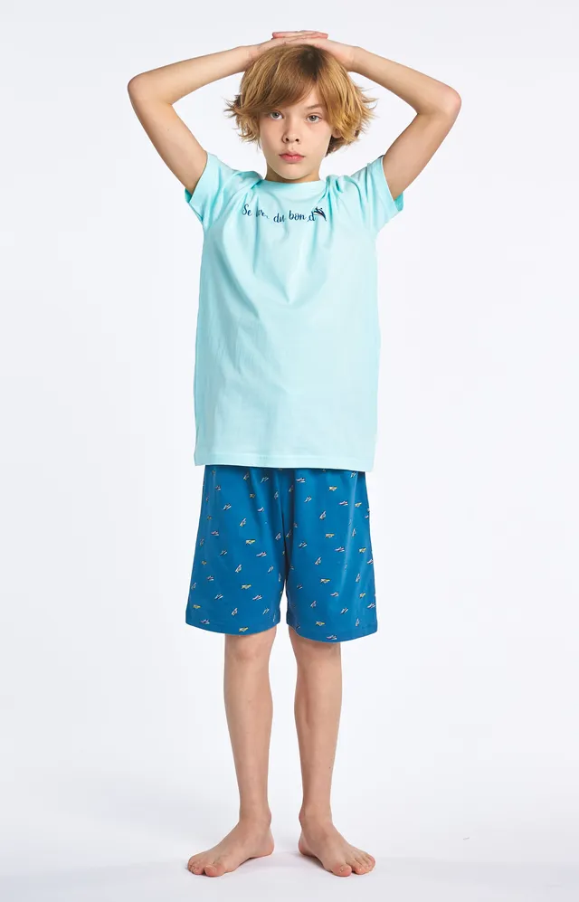 arthur-bob-sneakers-duck-pyjashort-enfant-bleu-8a image 1