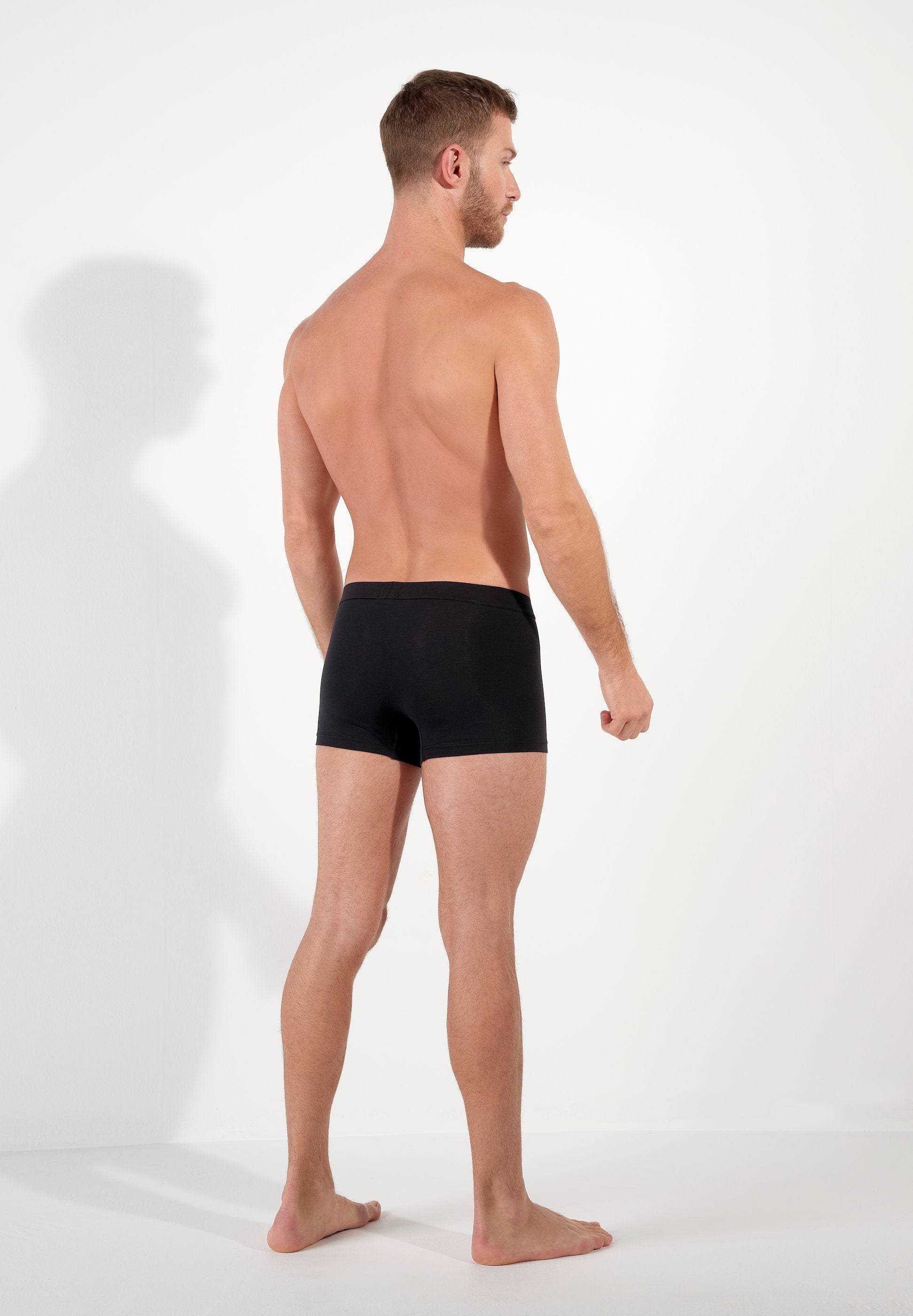 hom-supreme-cotton-boxer-long-homme-noir-supima-coton image 6