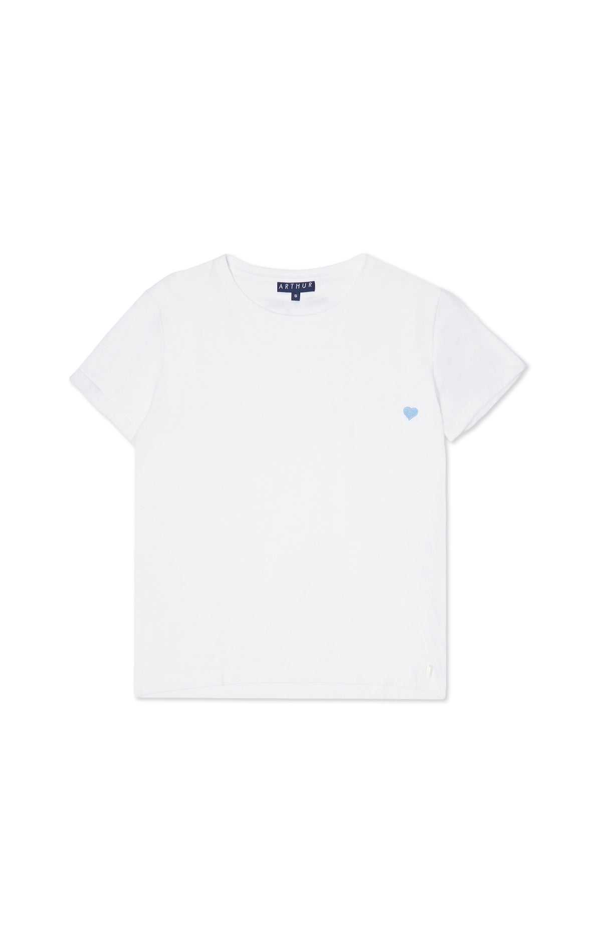 arthur-bob-uni-tee-shirt-blanc-coton-pima-femme image 3