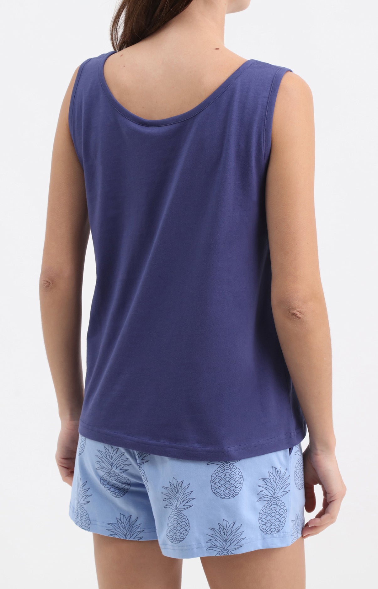 arthur-bob-pineapple-pyjashort-coton-bleu-l-ger image 4