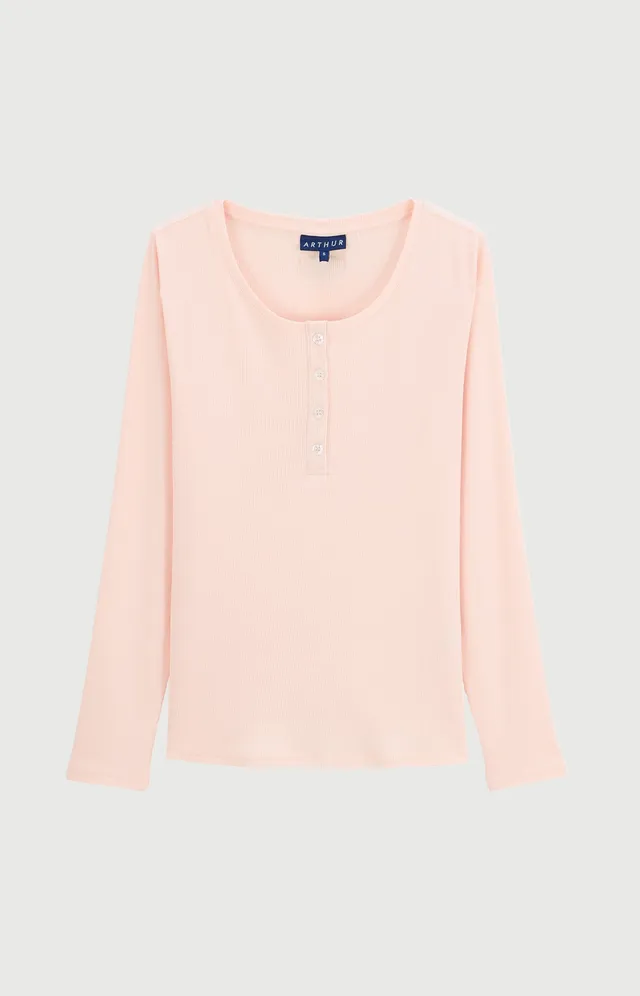arthur-bob-magnolia-tee-shirt-nuit-rose-coton-modal image 1