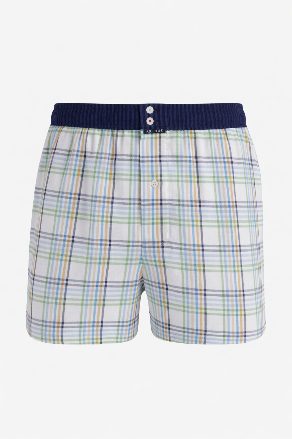 arthur-le-club-n-1213-cale-on-blanc-vichy-coton-bio image 3