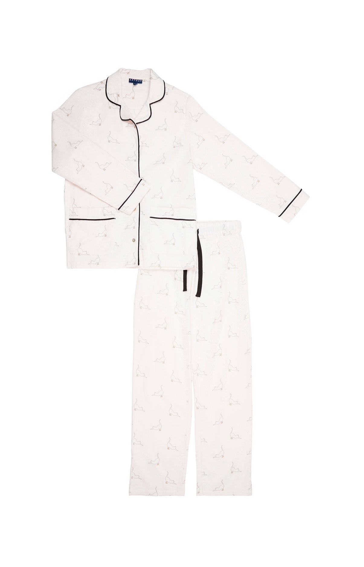 arthur-bob-pyjama-boutonn-chat-beaut-poudre-taille-m image 3