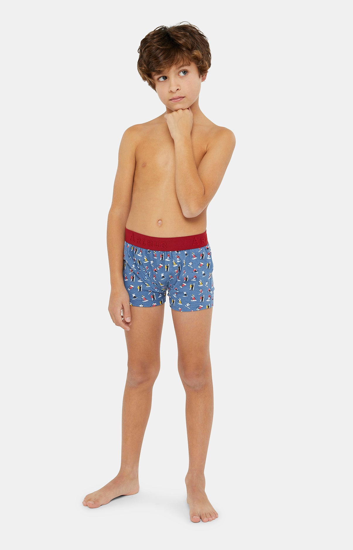 arthur-bob-boxer-enfant-ski-denim-8a-coton image 2