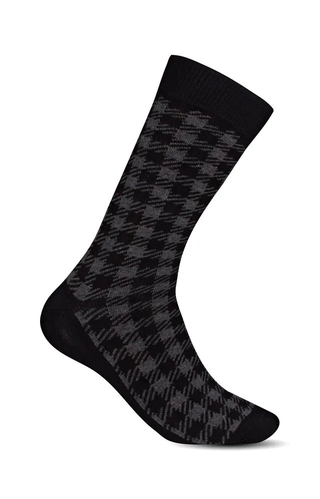 arthur-bob-chaussettes-vichy-coton-noir-40-46 image 1