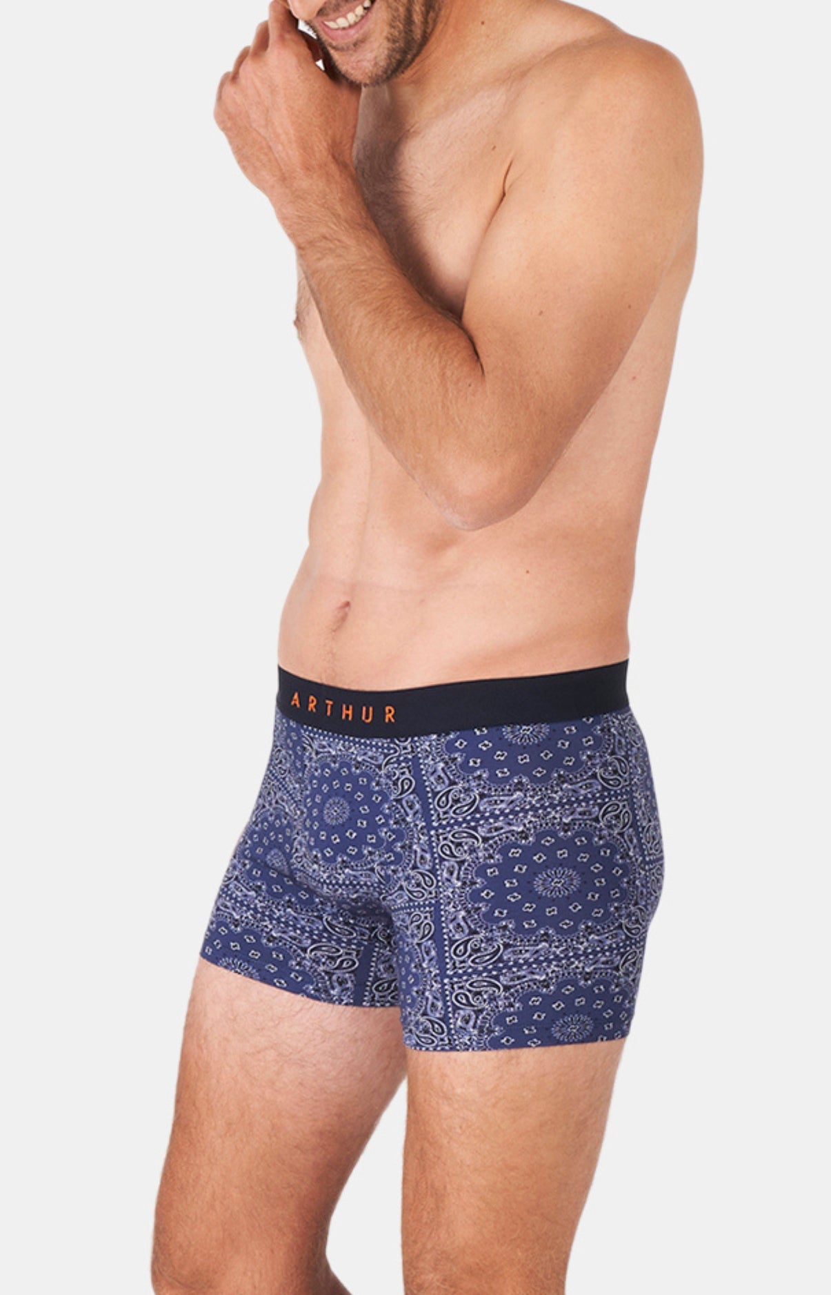arthur-bob-bandana-boxer-coton-bio-marine image 4