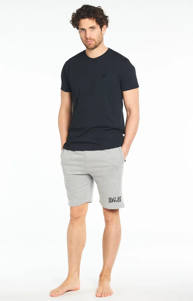 arthur-bob-uni-tee-shirt-homme-noir-coton-bio image 1