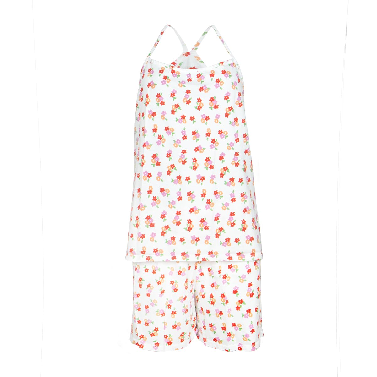 athena-easy-coton-print-pyjama-court-femme-m-coton image 1