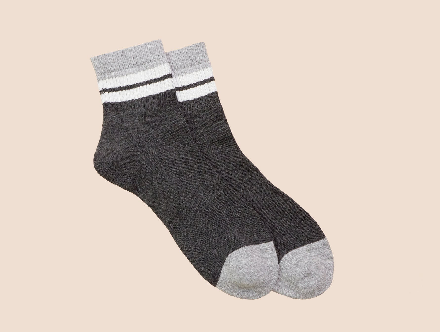 p-trone-chaussettes-de-tennis-basses-coton-bio-gris-anthracite image 6