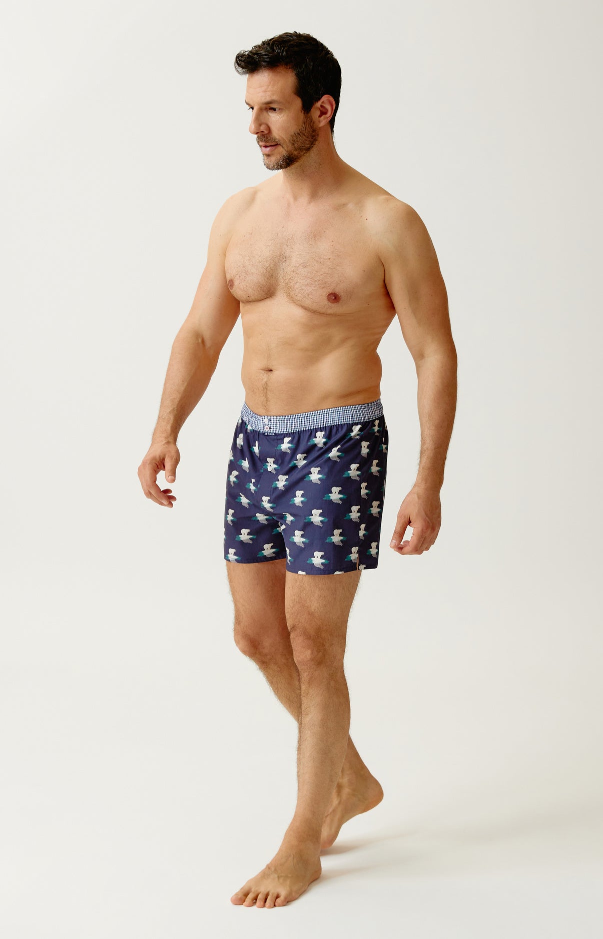 arthur-le-club-n-1231-cale-on-homme-marine-ours-coton image 4