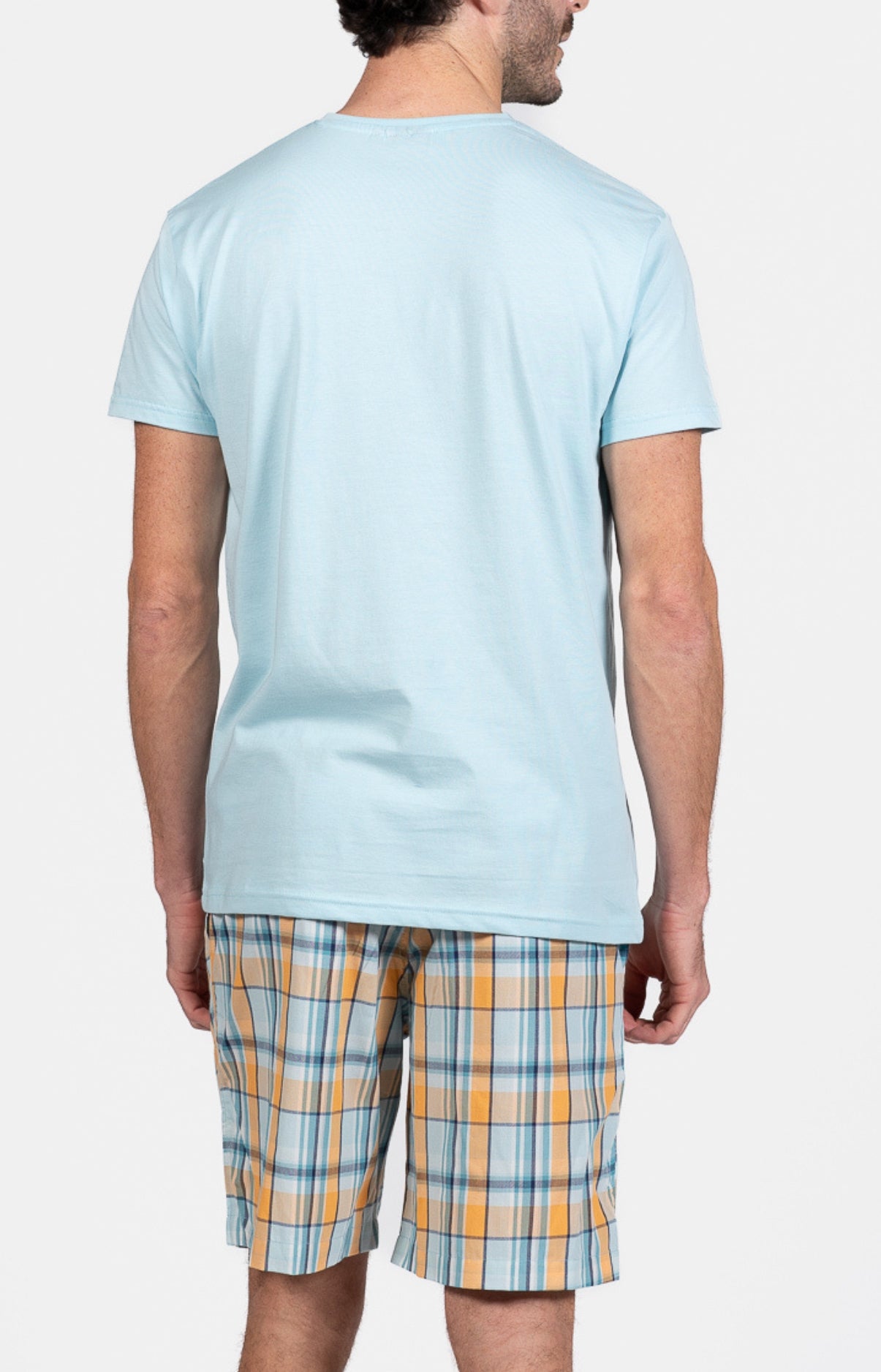 arthur-bob-joho-pyjashort-homme-coton-jaune image 6