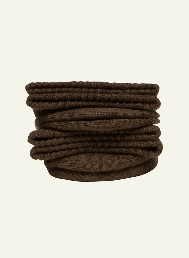 archiduchesse-bouclette-marron-chocolat-chaussettes-chaudes-courtes image 1
