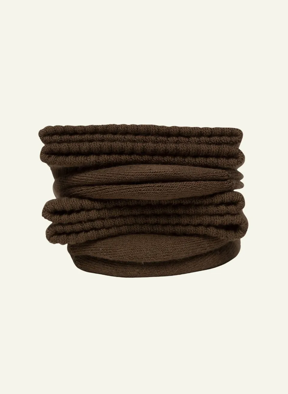 archiduchesse-bouclette-marron-chocolat-chaussettes-chaudes-courtes image 1