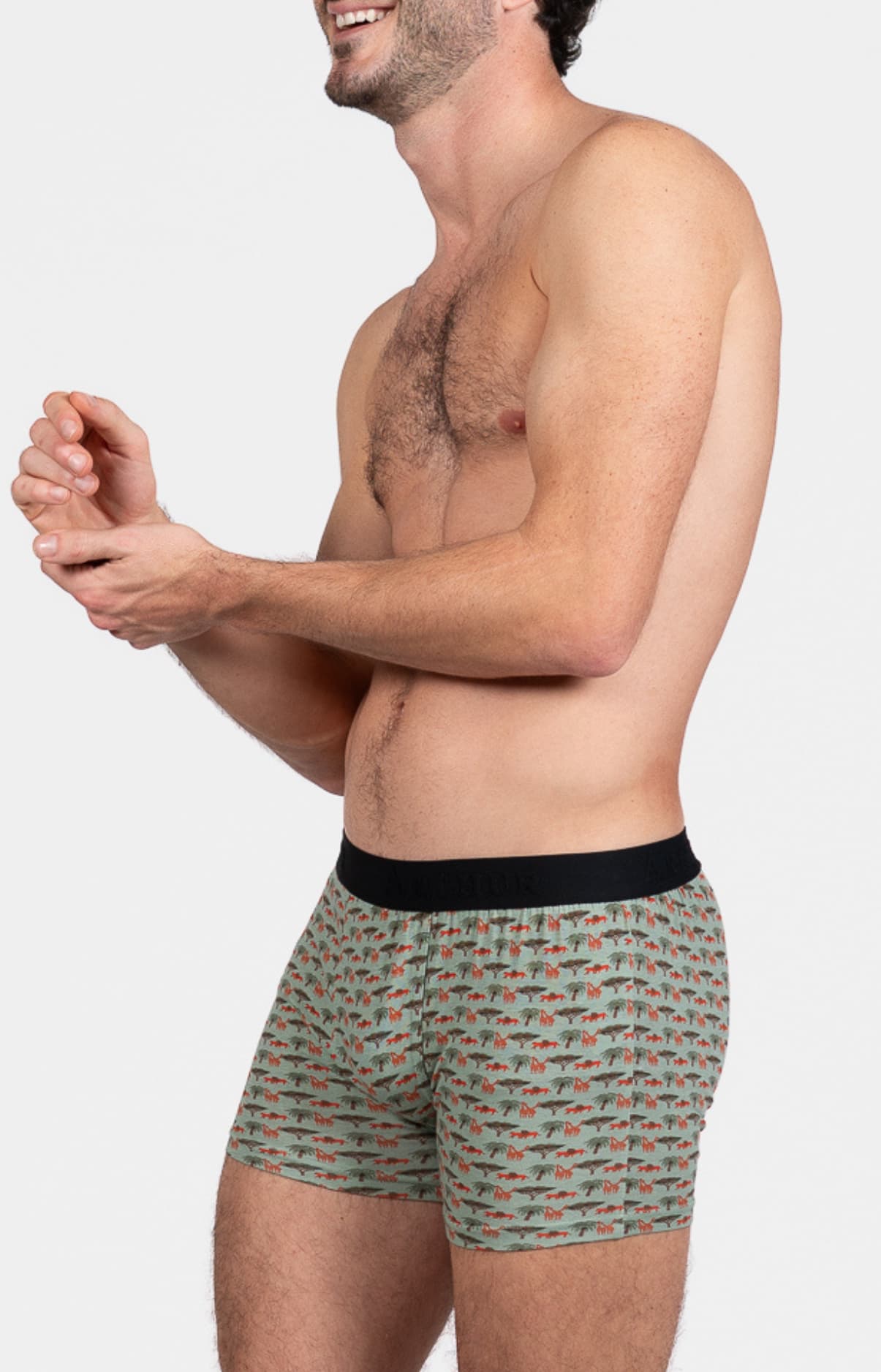 arthur-bob-boxer-jersey-coton-savane-vert-kaki image 4
