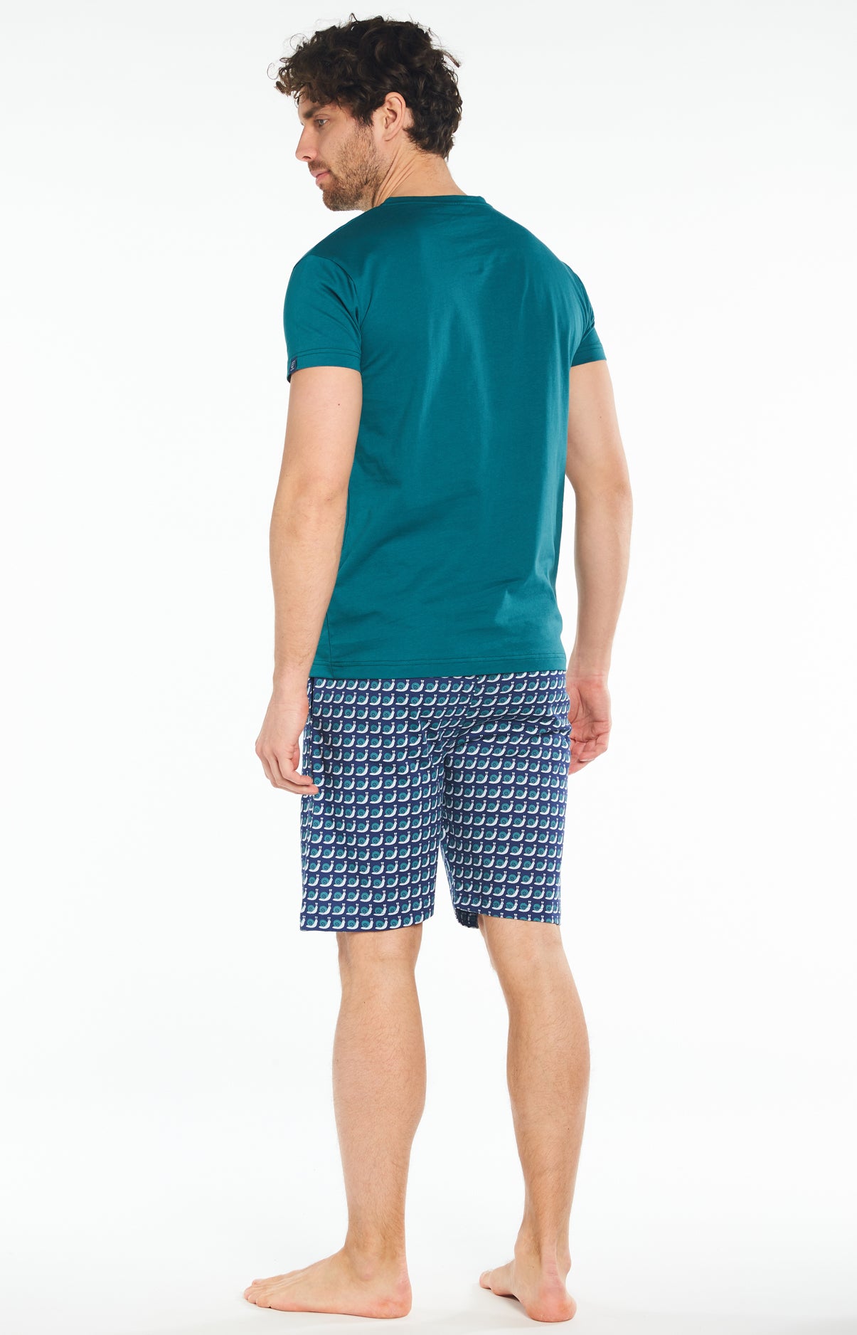 arthur-bob-trainer-pyjashort-homme-marine-coton-bio image 6