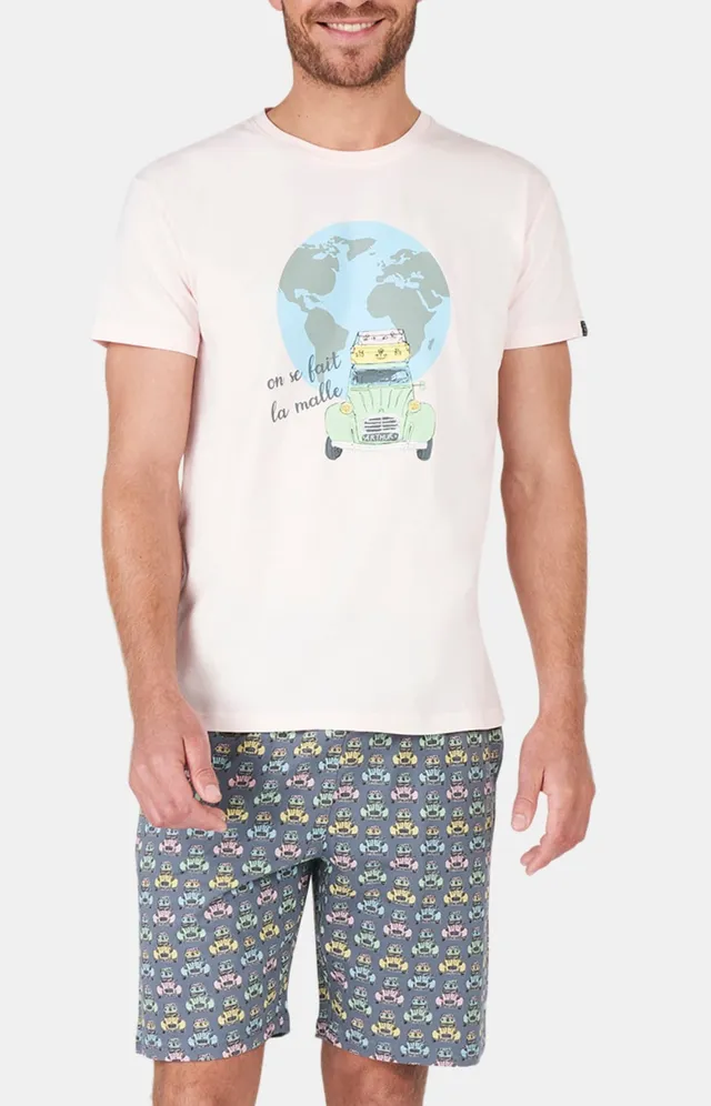 arthur-bob-2cv-pyjashort-multicolore-coton-bio image 1