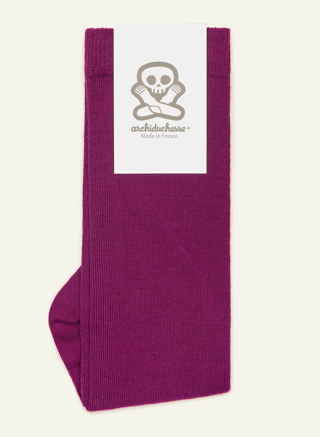 archiduchesse-de-ville-aubergine-chaussettes-coton-mi-hautes image 5