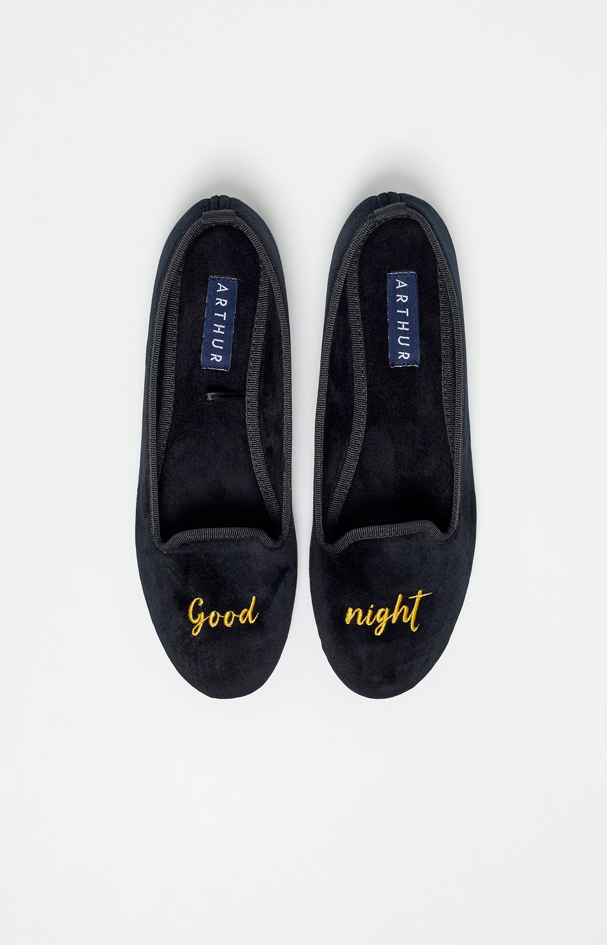 arthur-bob-good-night-ballerines-chaussons-femme-noires image 2
